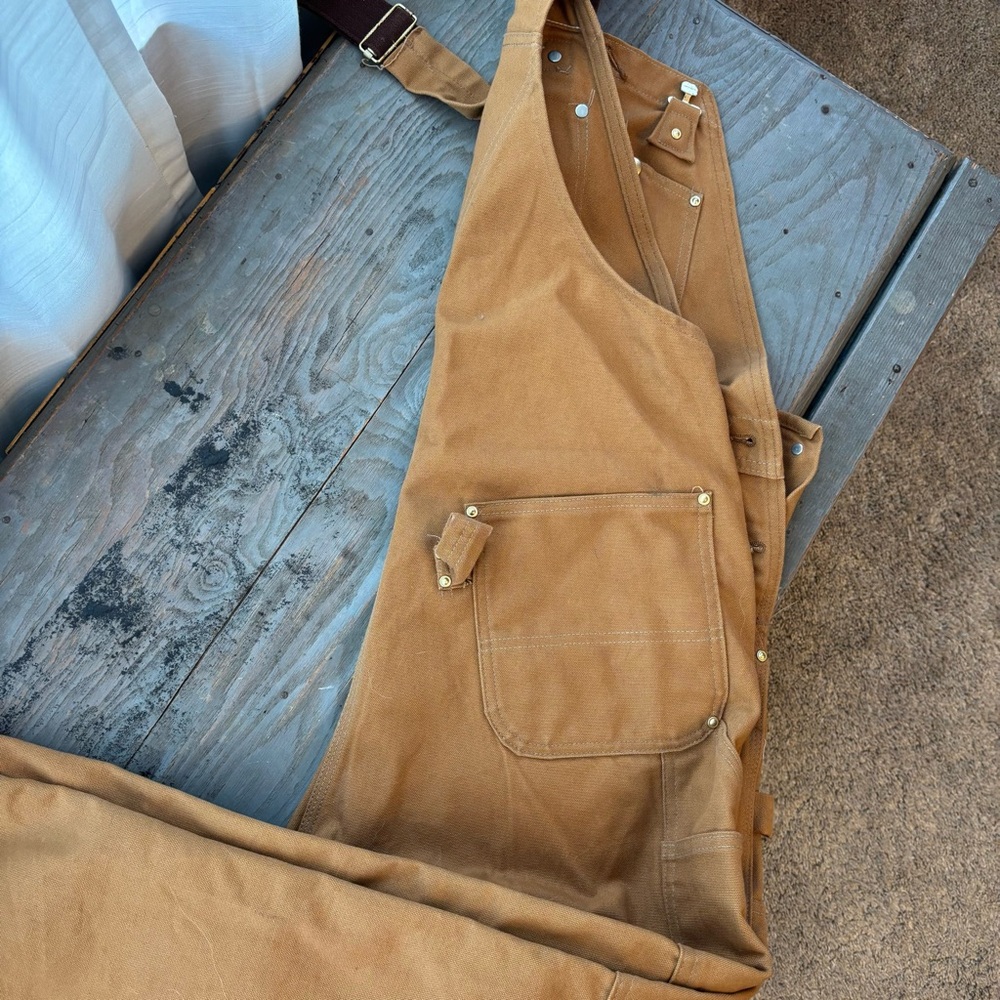 Vintage Carhartt unlined duck bib overalls R01 | size 36x30 - Picture 7 of 7